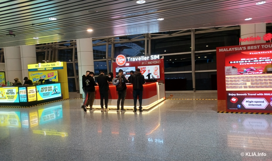 KLIA Terminal 1 Sim Card Booths